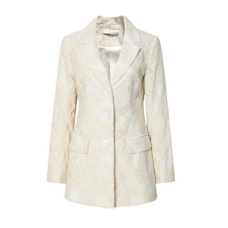 Female Milky White Blazer